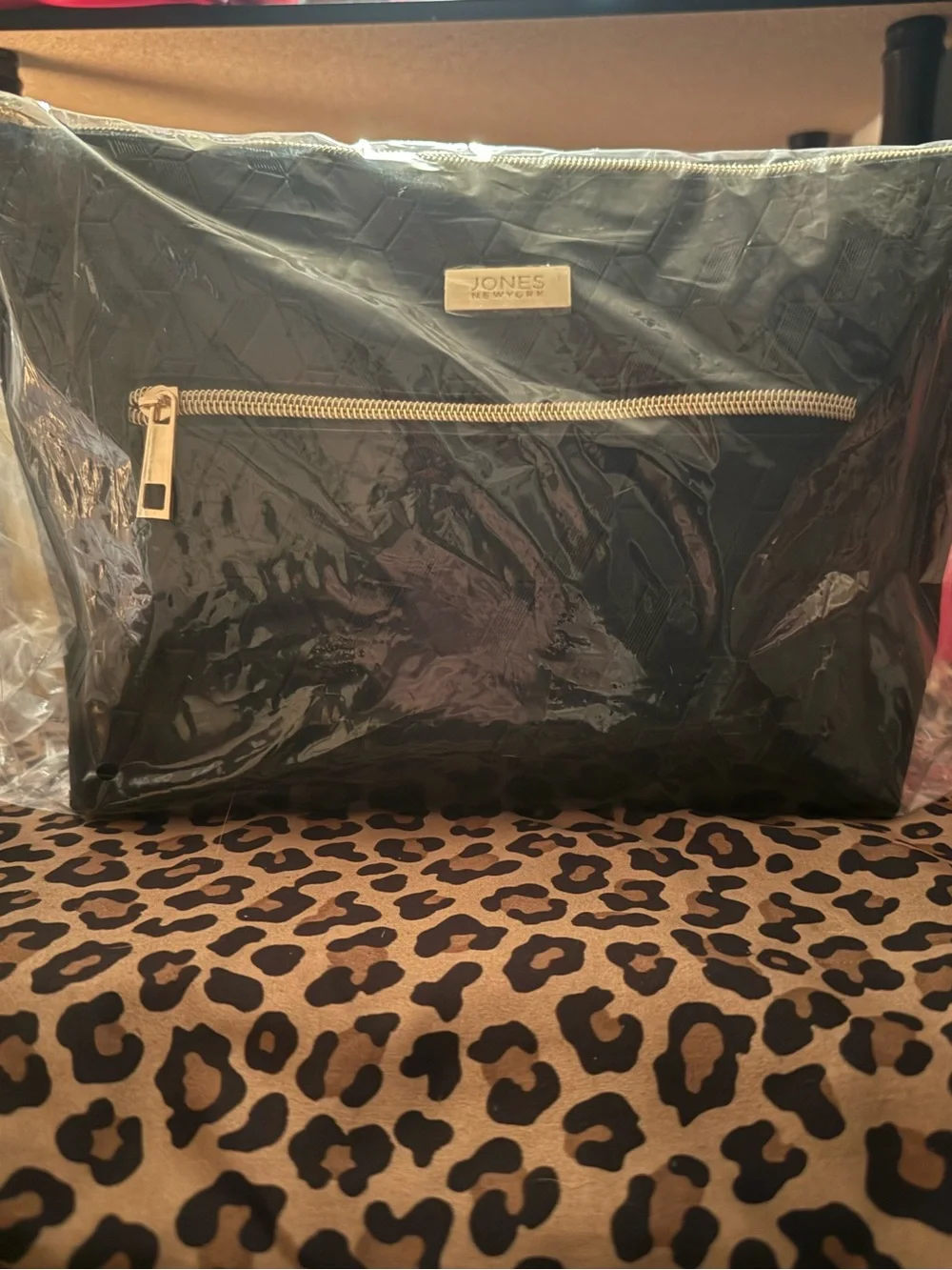 Jones New York Black Cosmetic Bag + Beauty Bundle | $105 Retail Value